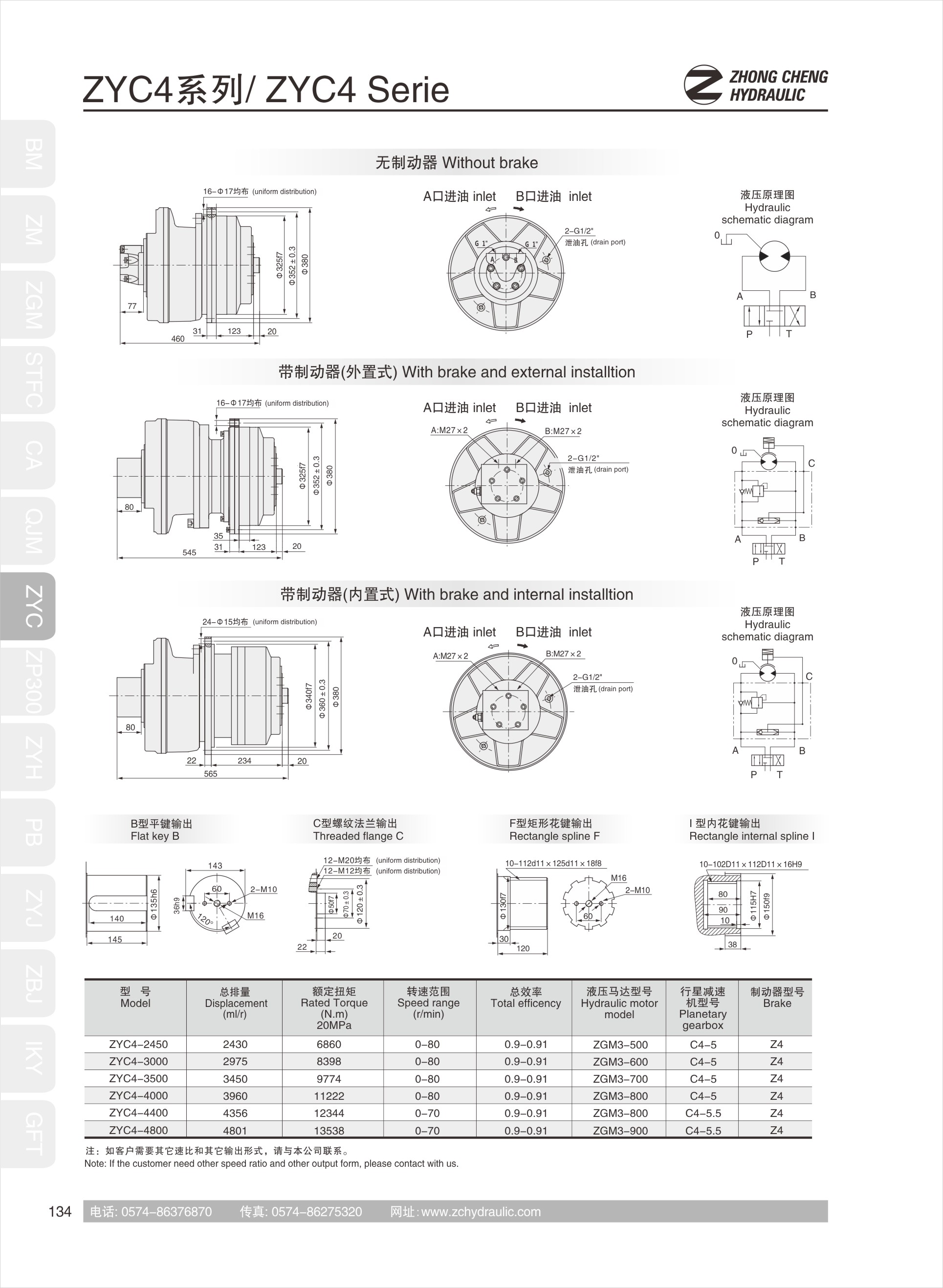 Hydraulic transmissionZYC4(图1)