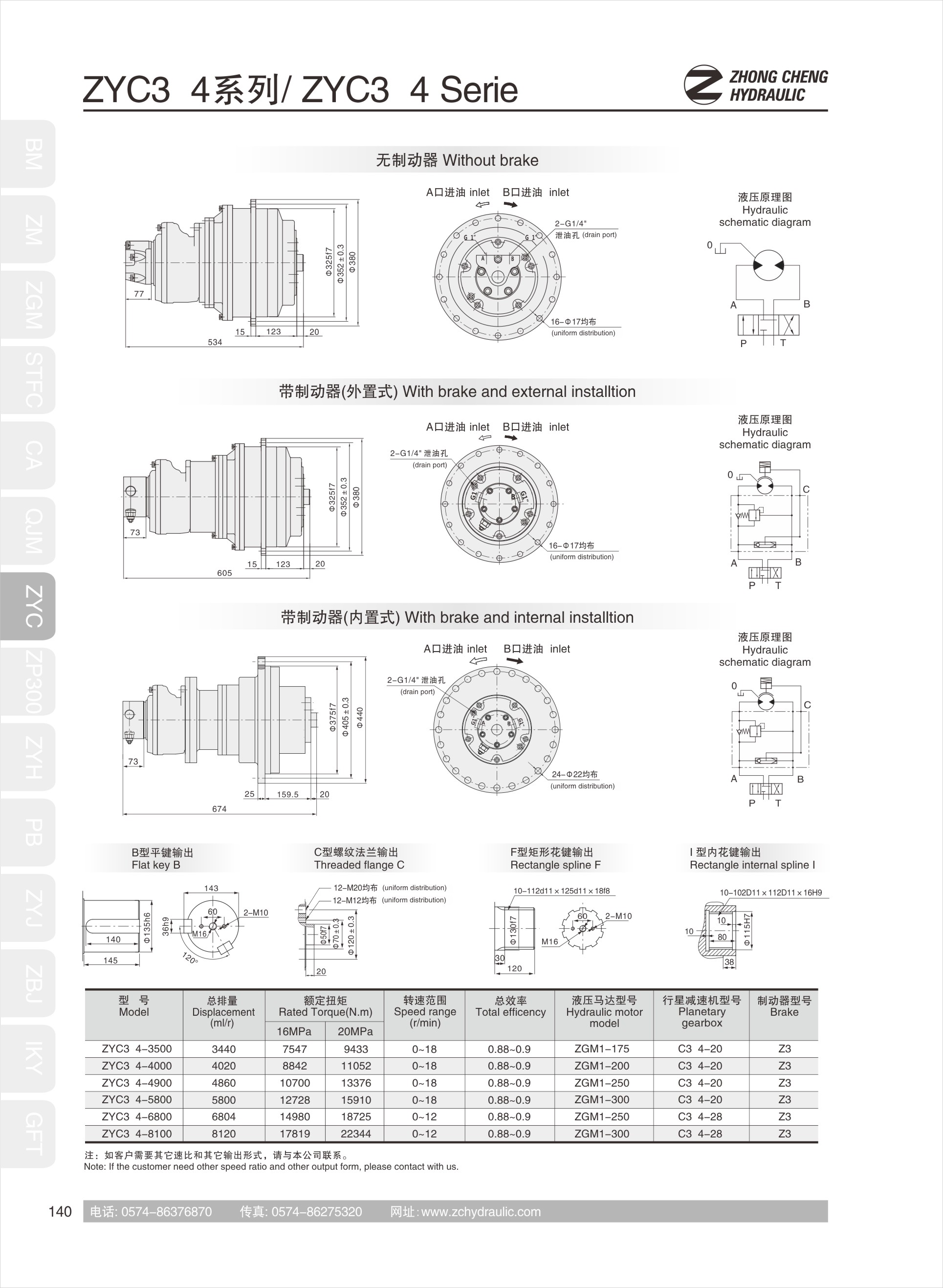 Hydraulic transmissionZYC34(图1)