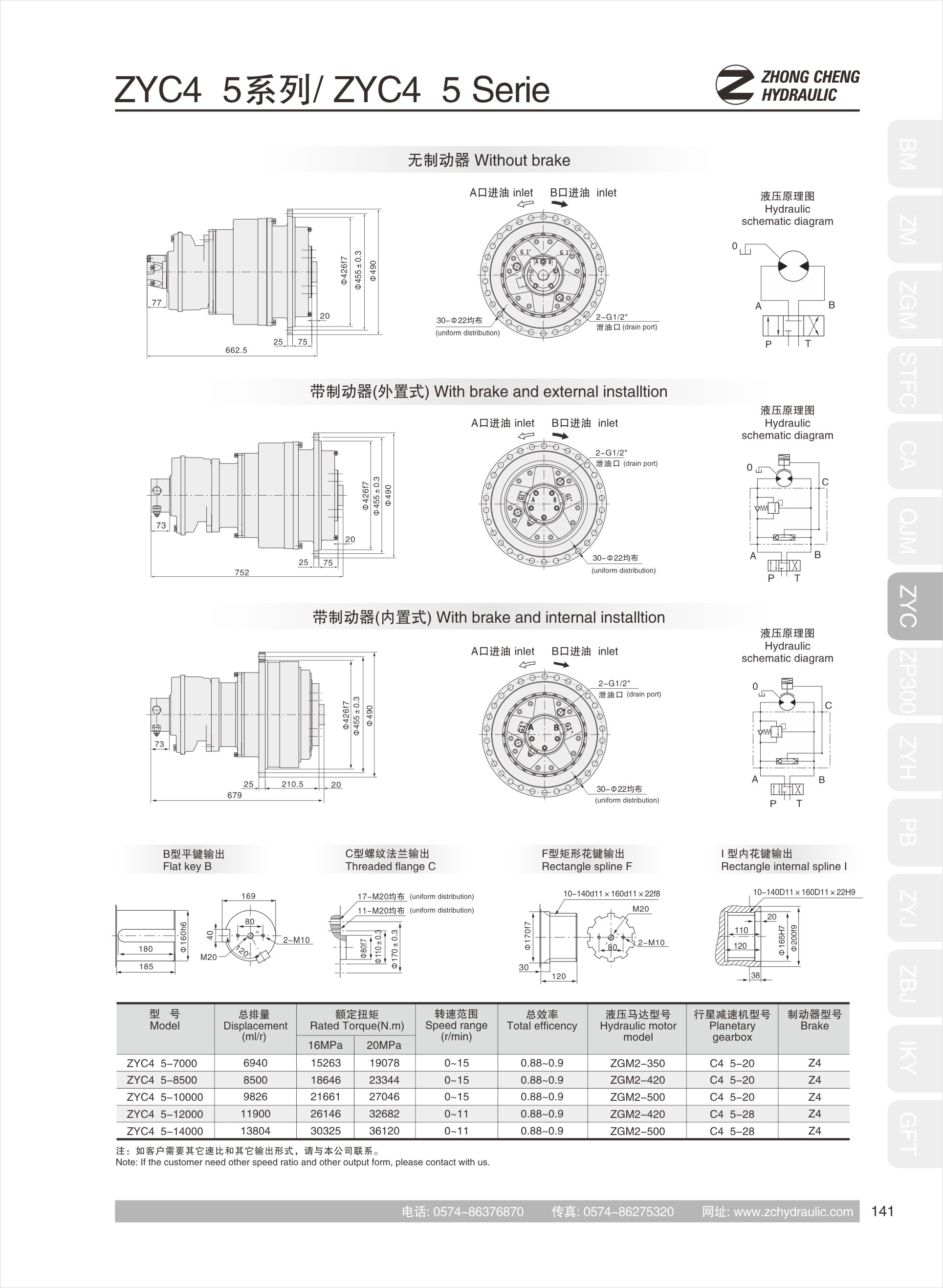 Hydraulic transmissionZYC45(图1)